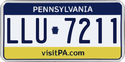 PA license plate LLU7211