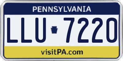 PA license plate LLU7220