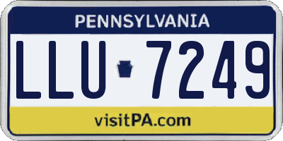 PA license plate LLU7249