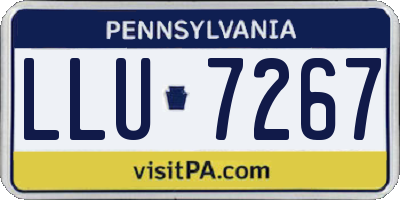 PA license plate LLU7267