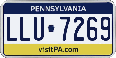 PA license plate LLU7269
