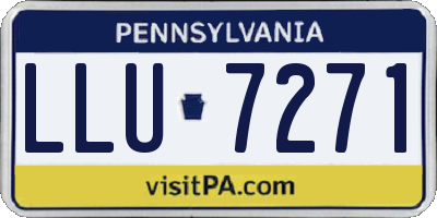 PA license plate LLU7271