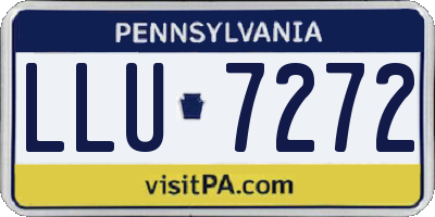 PA license plate LLU7272