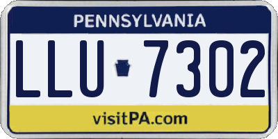PA license plate LLU7302