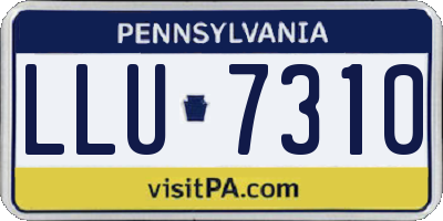 PA license plate LLU7310