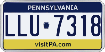 PA license plate LLU7318