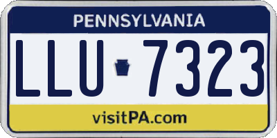 PA license plate LLU7323
