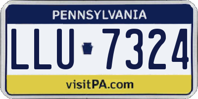PA license plate LLU7324