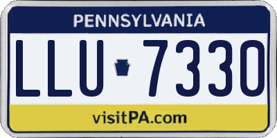 PA license plate LLU7330