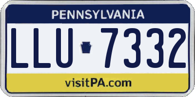 PA license plate LLU7332