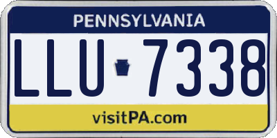 PA license plate LLU7338