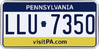 PA license plate LLU7350
