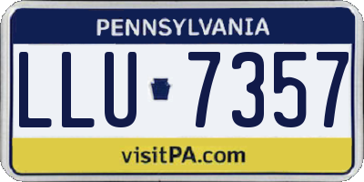 PA license plate LLU7357