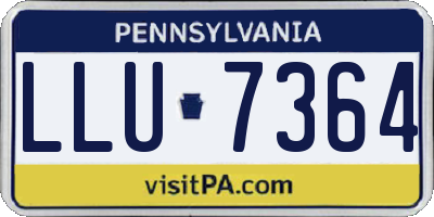 PA license plate LLU7364