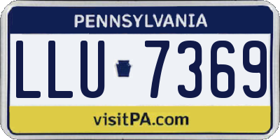 PA license plate LLU7369
