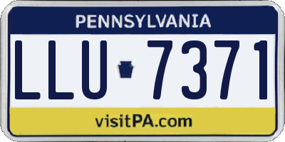 PA license plate LLU7371
