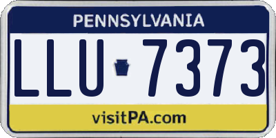 PA license plate LLU7373