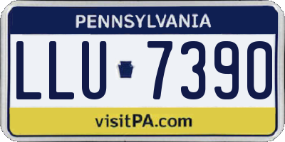 PA license plate LLU7390