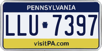PA license plate LLU7397