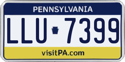 PA license plate LLU7399
