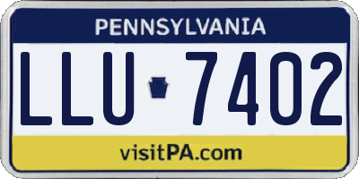 PA license plate LLU7402