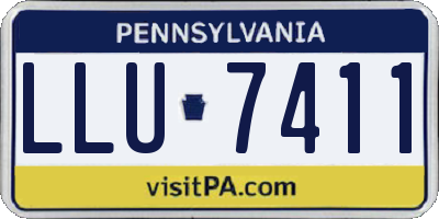 PA license plate LLU7411