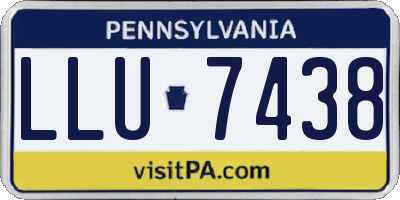 PA license plate LLU7438