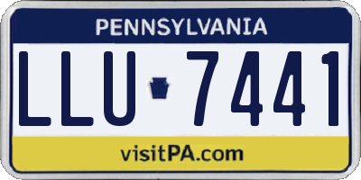 PA license plate LLU7441