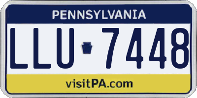 PA license plate LLU7448