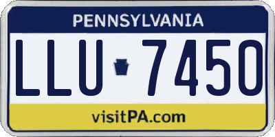 PA license plate LLU7450