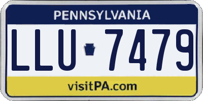 PA license plate LLU7479