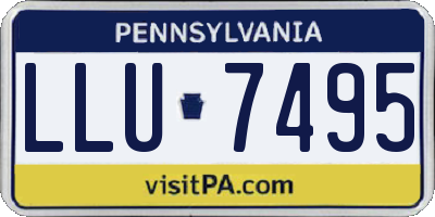 PA license plate LLU7495