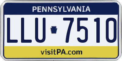 PA license plate LLU7510