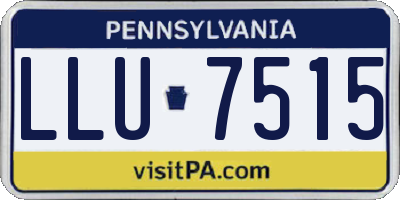 PA license plate LLU7515