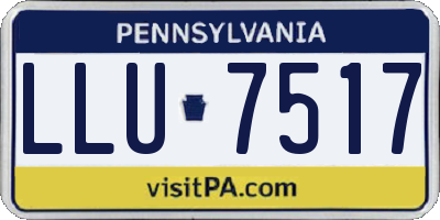 PA license plate LLU7517