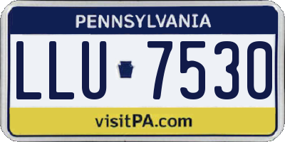 PA license plate LLU7530
