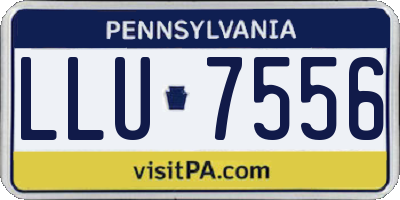 PA license plate LLU7556