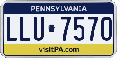 PA license plate LLU7570