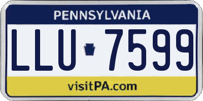 PA license plate LLU7599