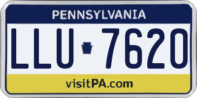 PA license plate LLU7620