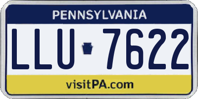 PA license plate LLU7622