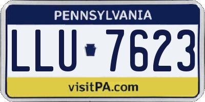PA license plate LLU7623