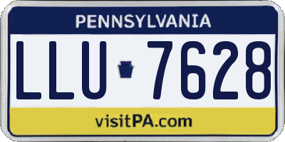 PA license plate LLU7628