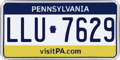 PA license plate LLU7629