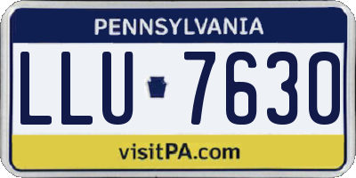 PA license plate LLU7630