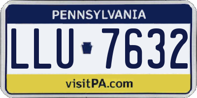 PA license plate LLU7632