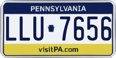 PA license plate LLU7656