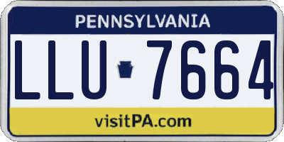 PA license plate LLU7664