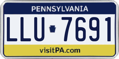 PA license plate LLU7691