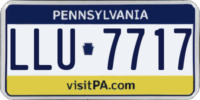 PA license plate LLU7717